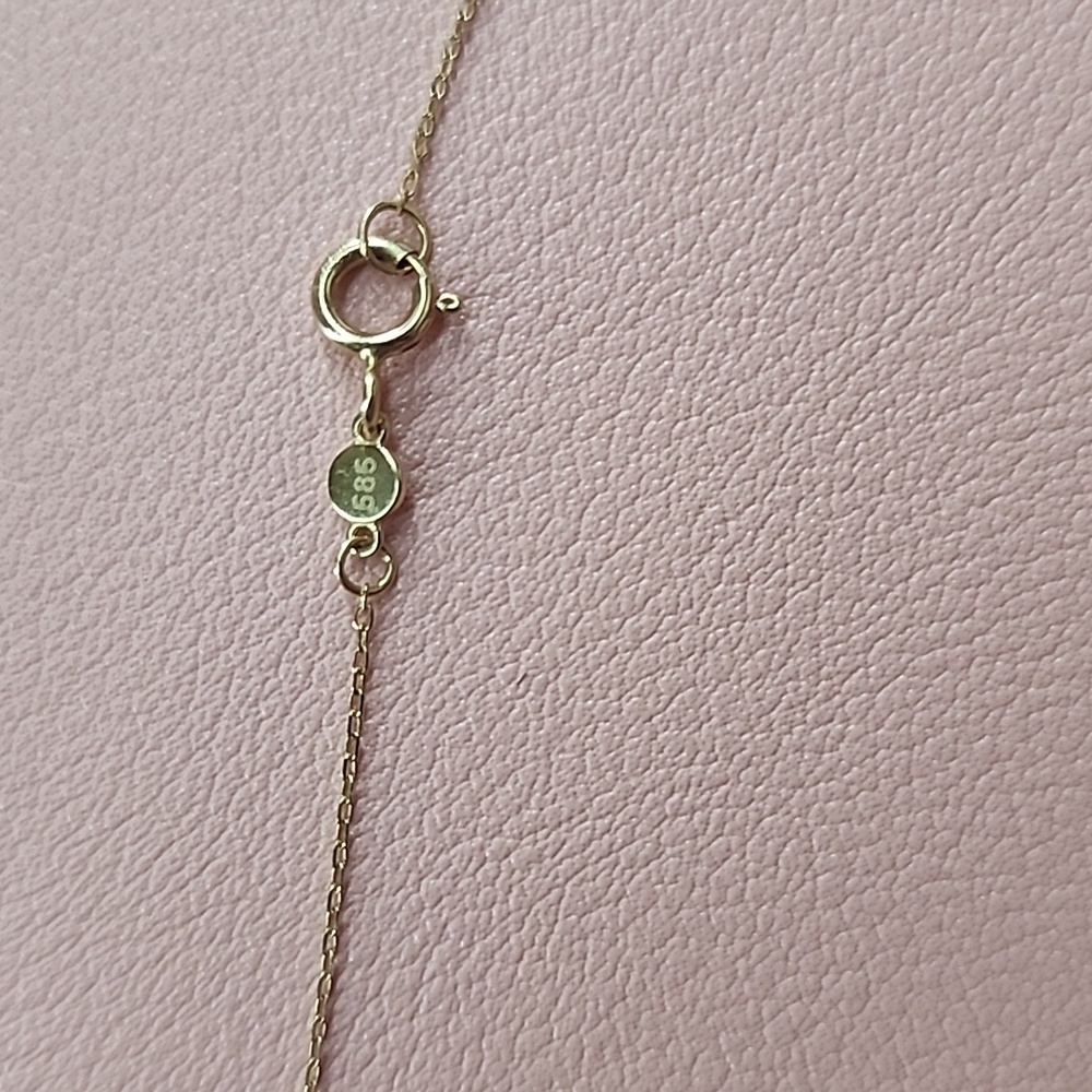 Gorjana 14k Gold Alphabet Necklace - Letter C - Picture 3 of 6